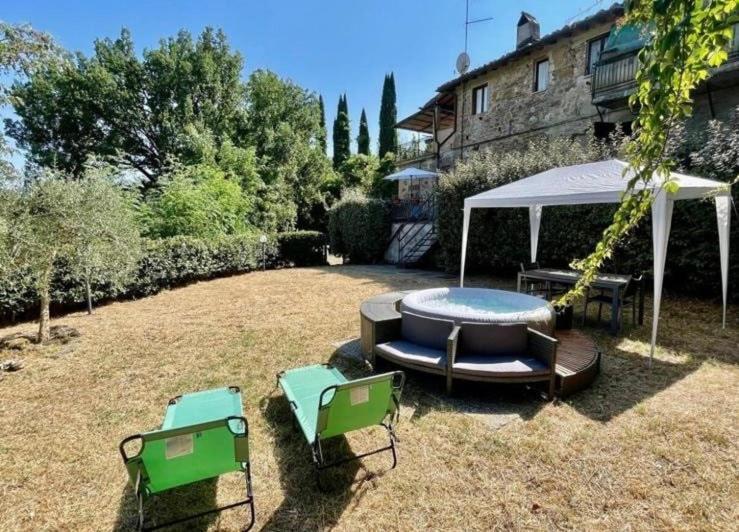 Rustico Jacuzzi & Wine Apartment La Collina Bagian luar foto
